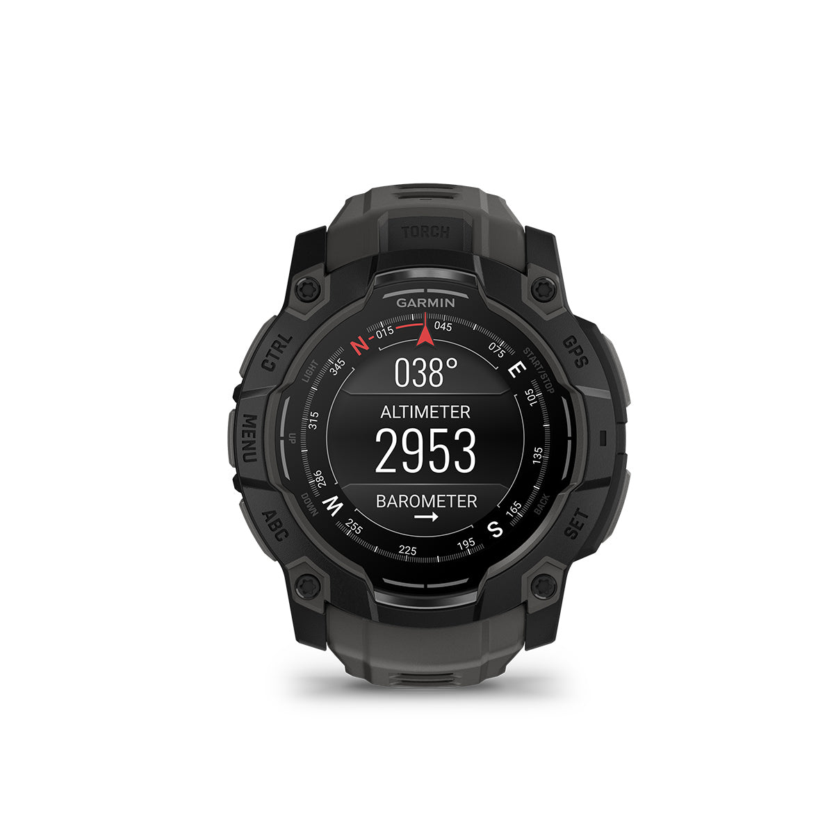 Garmin Instinct 3 50mm AMOLED GPS Smartwatch with Silicone Band Black/Charcoal