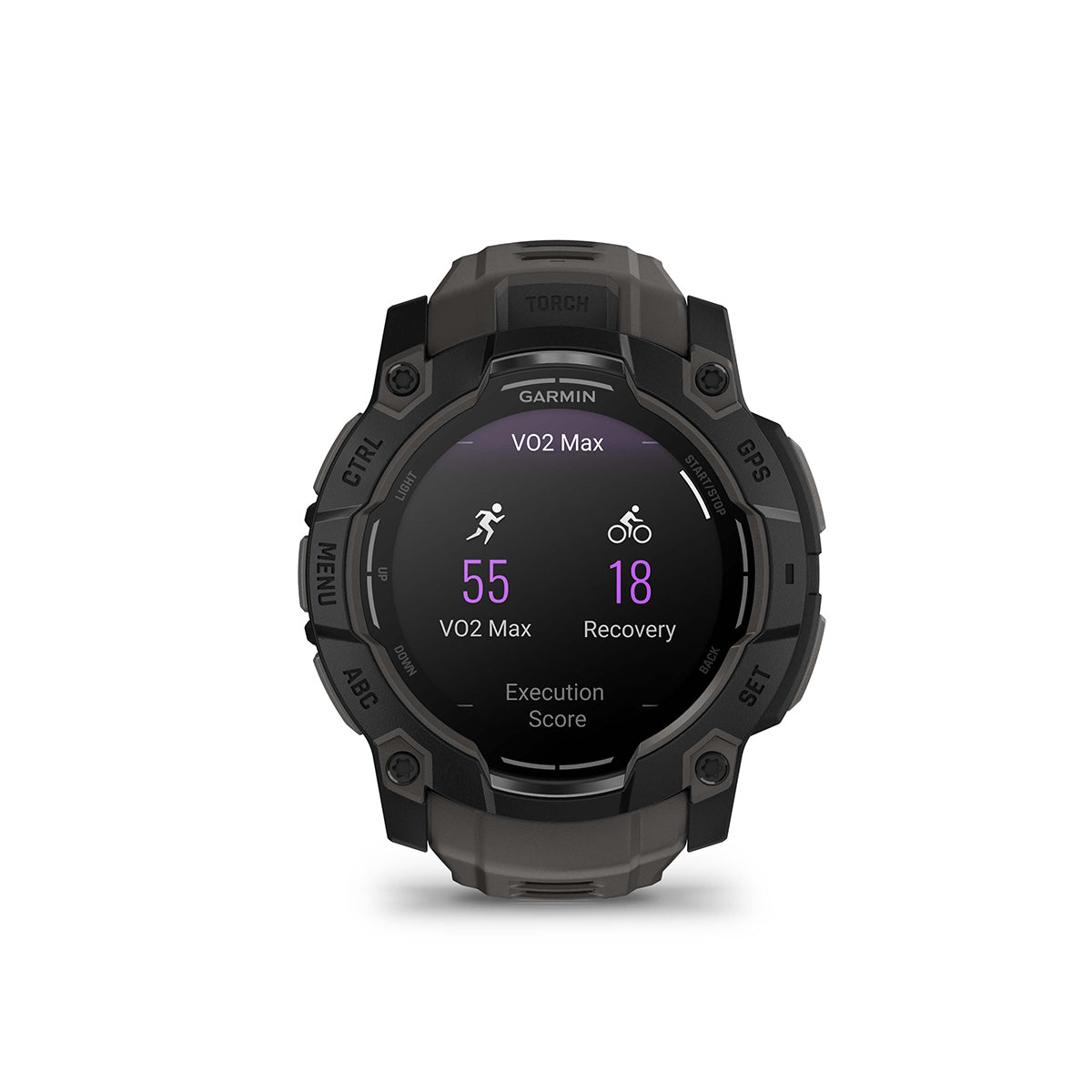 Garmin Instinct 3 50mm AMOLED GPS Smartwatch with Silicone Band Black/Charcoal