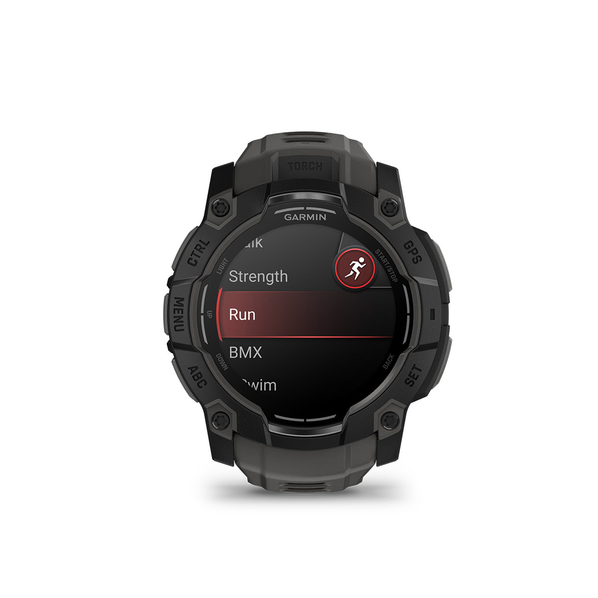 Garmin Instinct 3 50mm AMOLED GPS Smartwatch with Silicone Band Black/Charcoal
