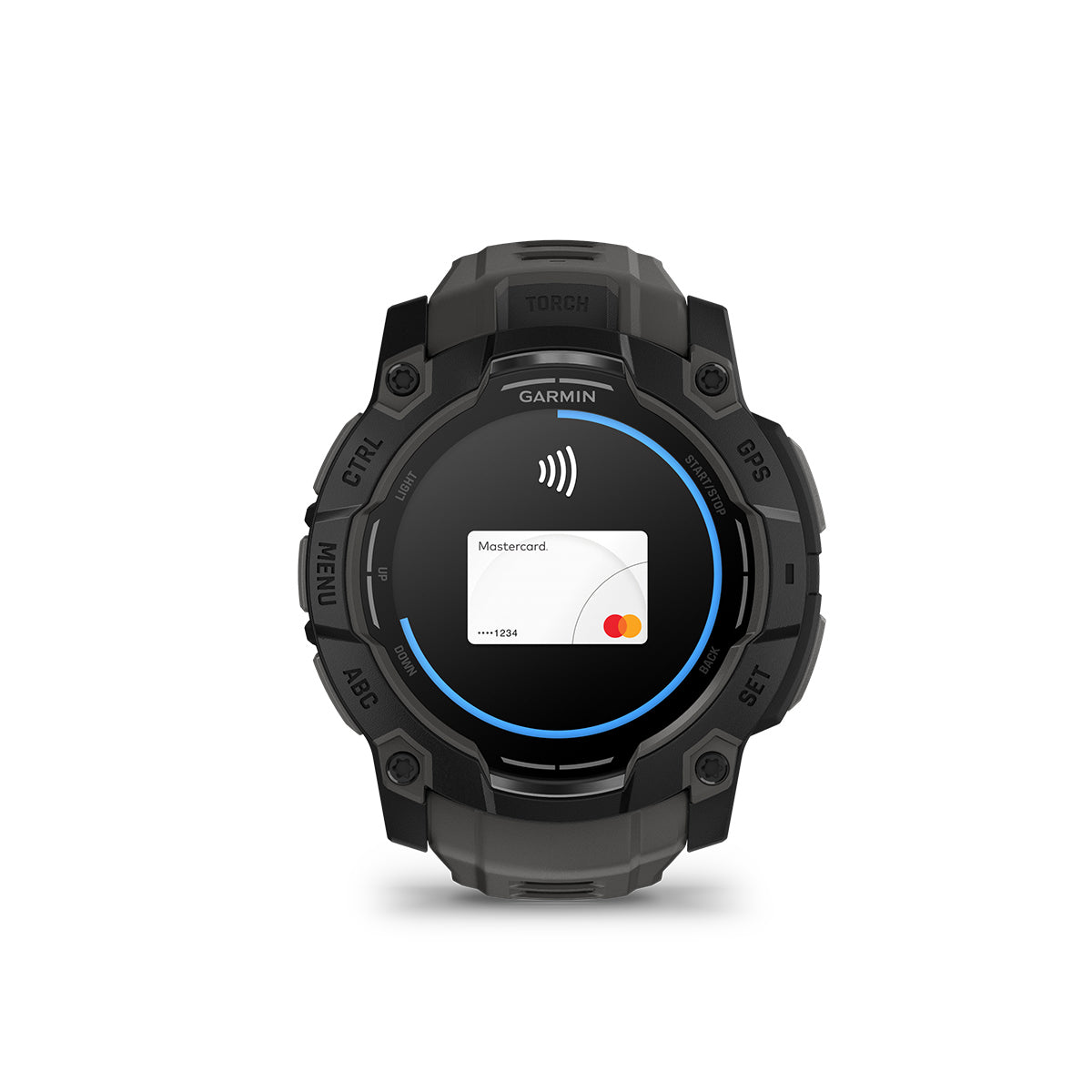 Garmin Instinct 3 50mm AMOLED GPS Smartwatch with Silicone Band Black/Charcoal