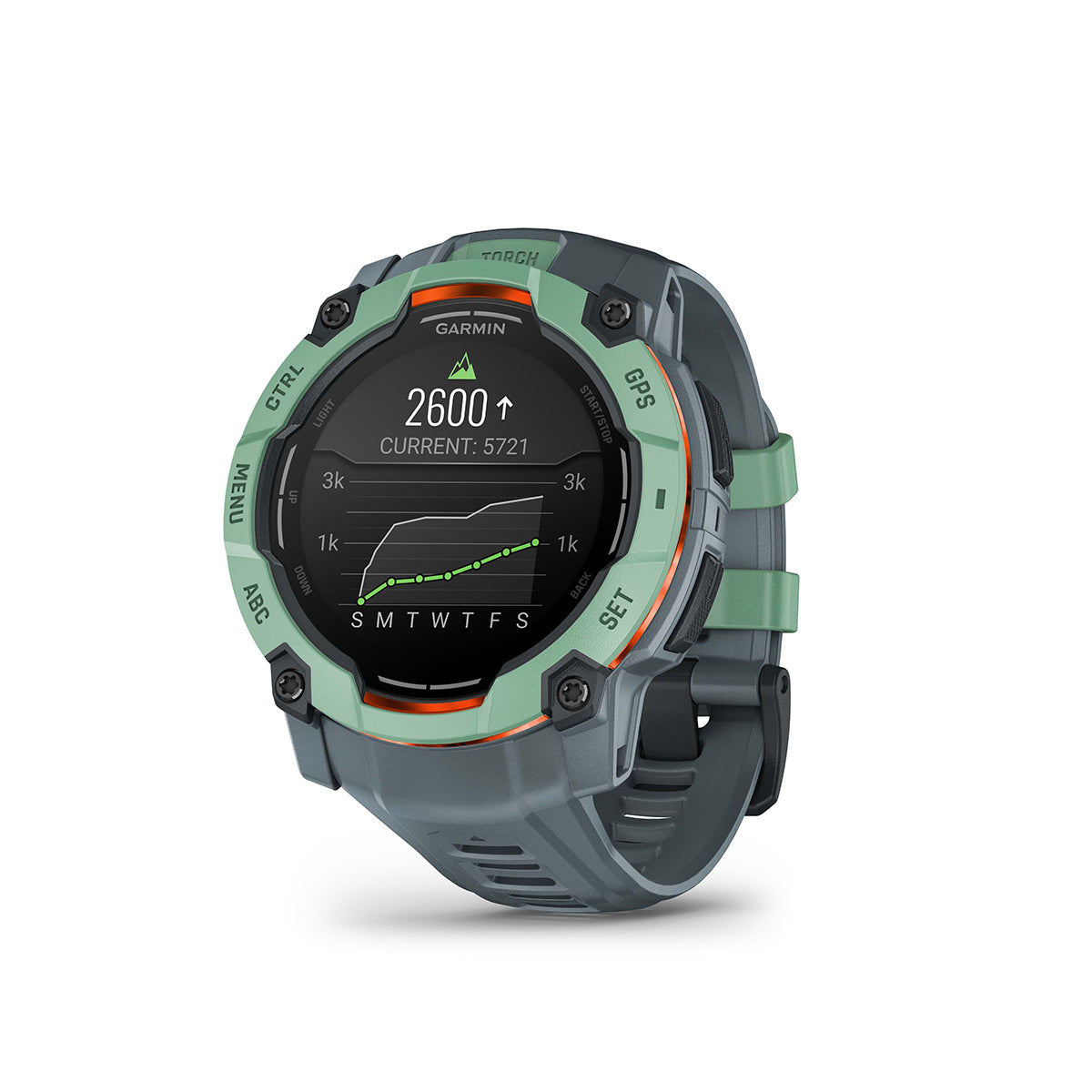 Garmin Instinct 3 50mm AMOLED GPS Smartwatch with Silicone Band Neotropic/Twilight
