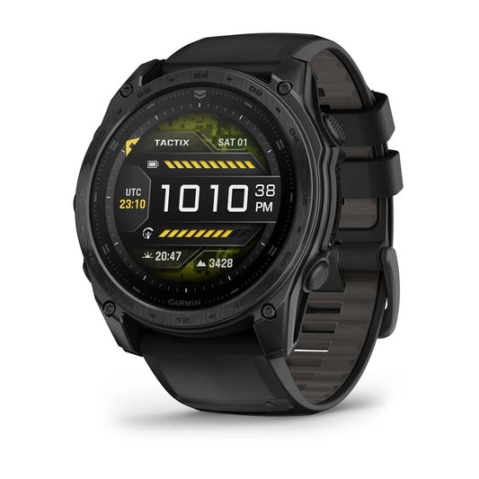 Garmin tactix 8 51mm AMOLED Tactical GPS Smartwatch with Applied Ballistics and Black Silicone Band