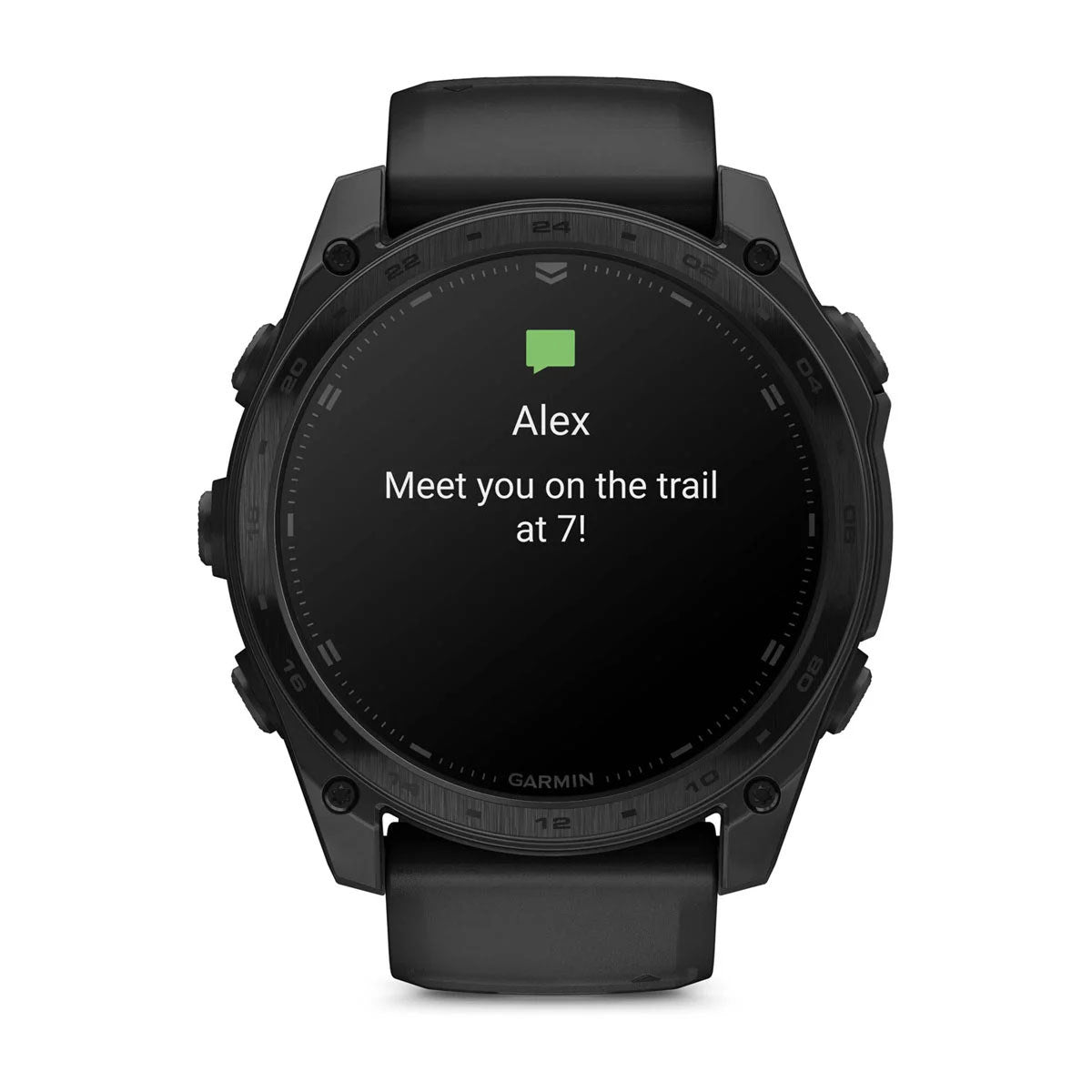 Garmin tactix 8 51mm AMOLED Tactical GPS Smartwatch with Applied Ballistics and Black Silicone Band