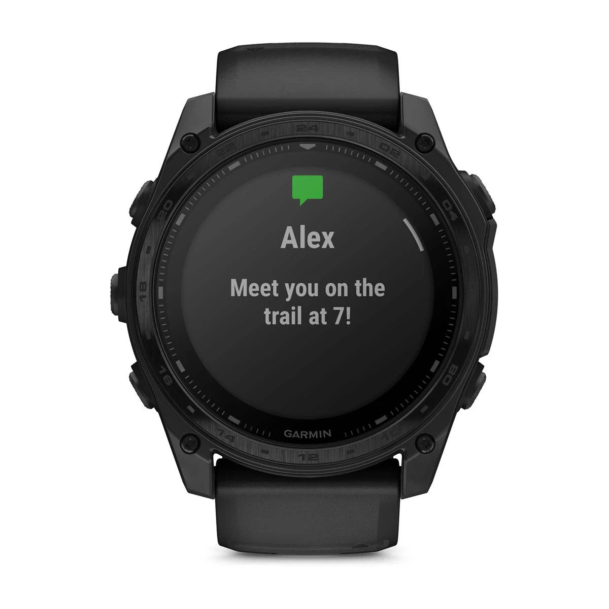 Garmin tactix 8 51mm Solar Tactical GPS Smartwatch with Applied Ballistics and Black Silicone Band