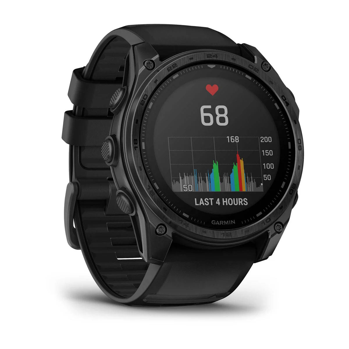 Garmin tactix 8 51mm Solar Tactical GPS Smartwatch with Applied Ballistics Elite and Black Silicone Band