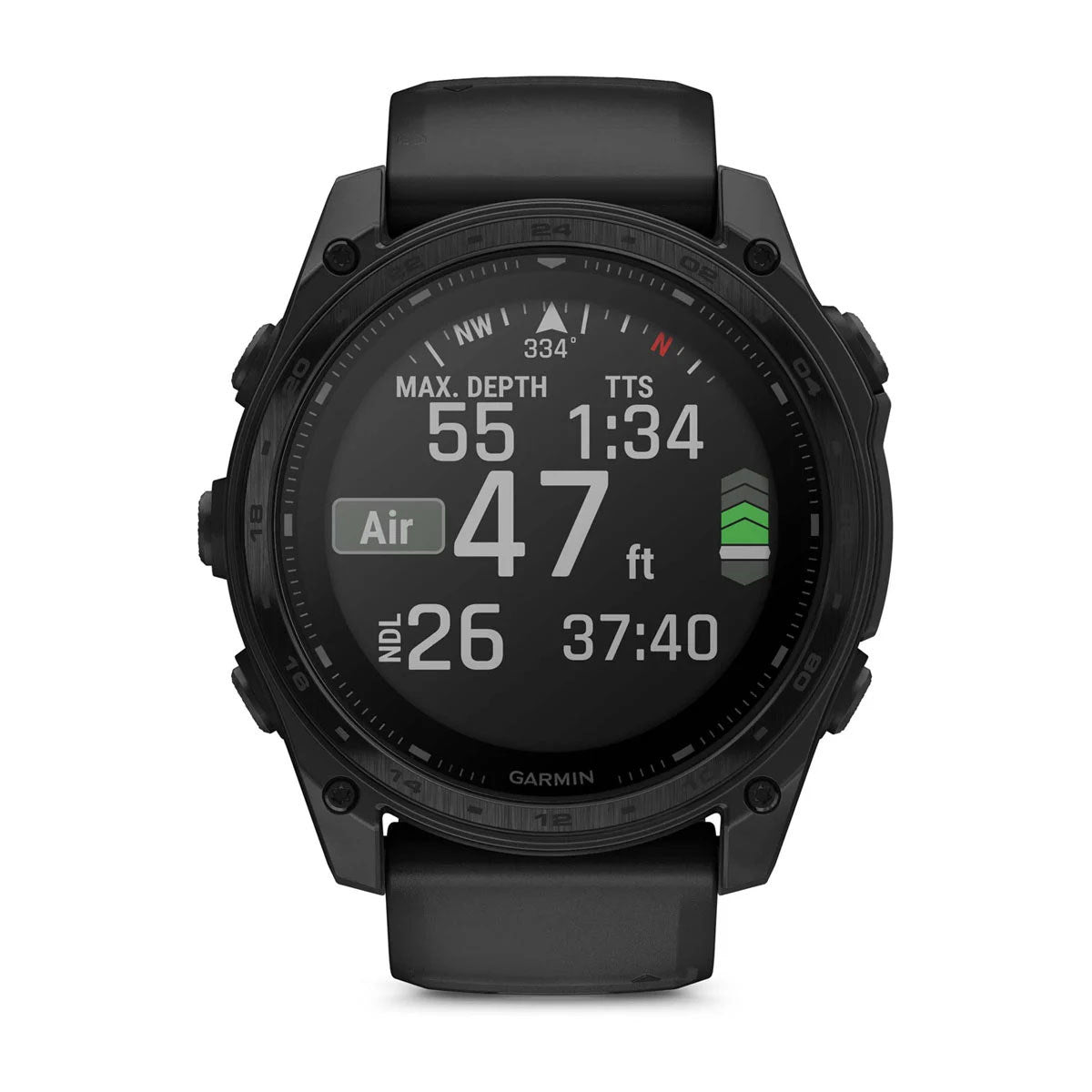 Garmin tactix 8 51mm Solar Tactical GPS Smartwatch with Applied Ballistics Elite and Black Silicone Band