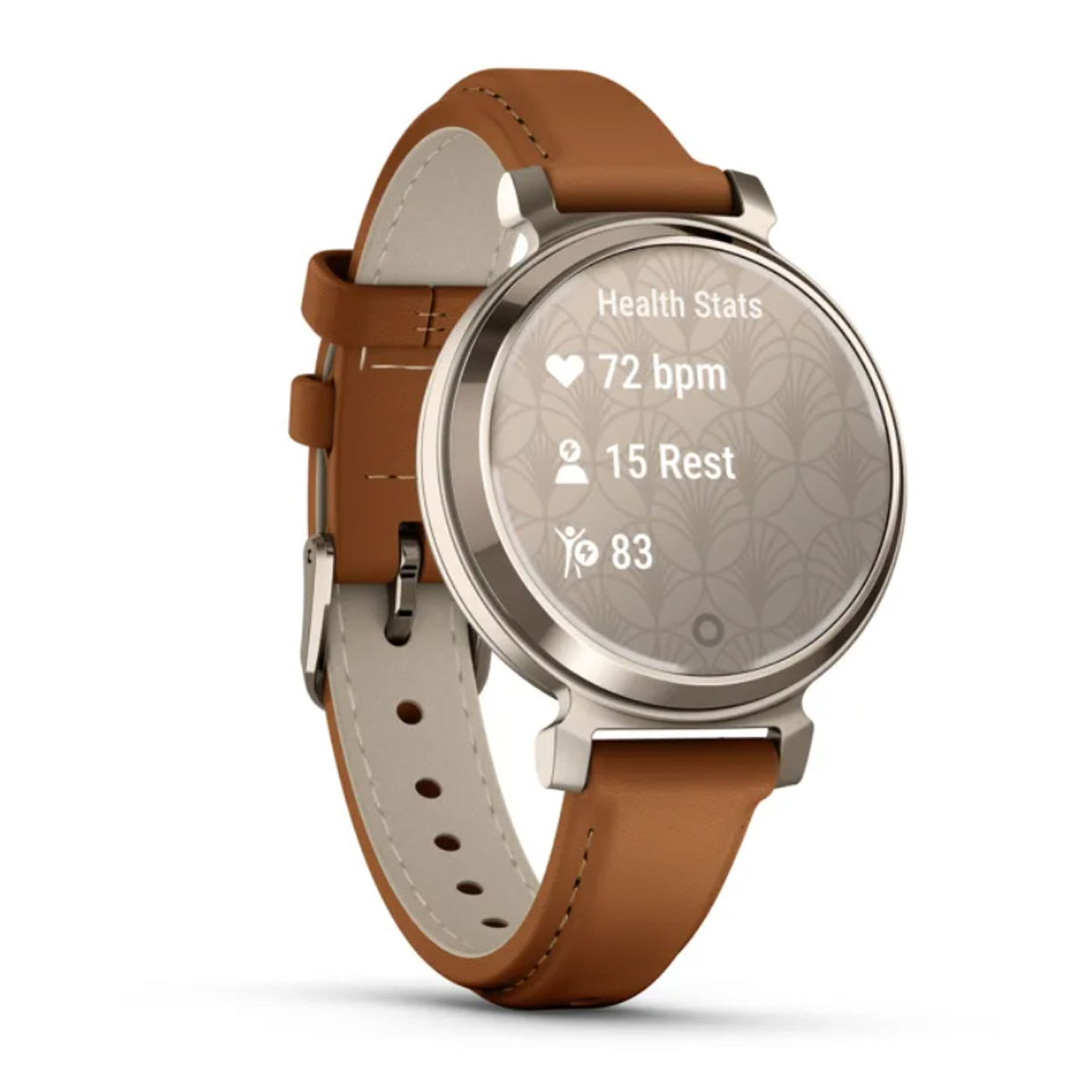 Garmin Lily 2 Classic Sport GPS Smartwatch with Band for Women Cream Gold