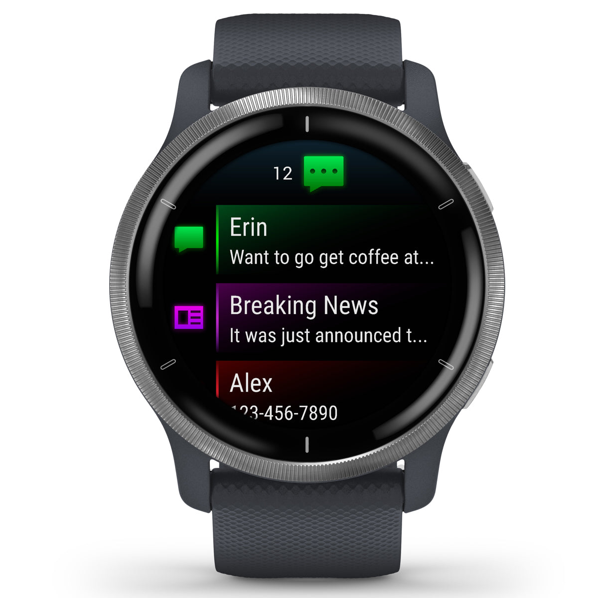 Garmin Venu 2 45mm GPS Smart Watch, Blue Granite