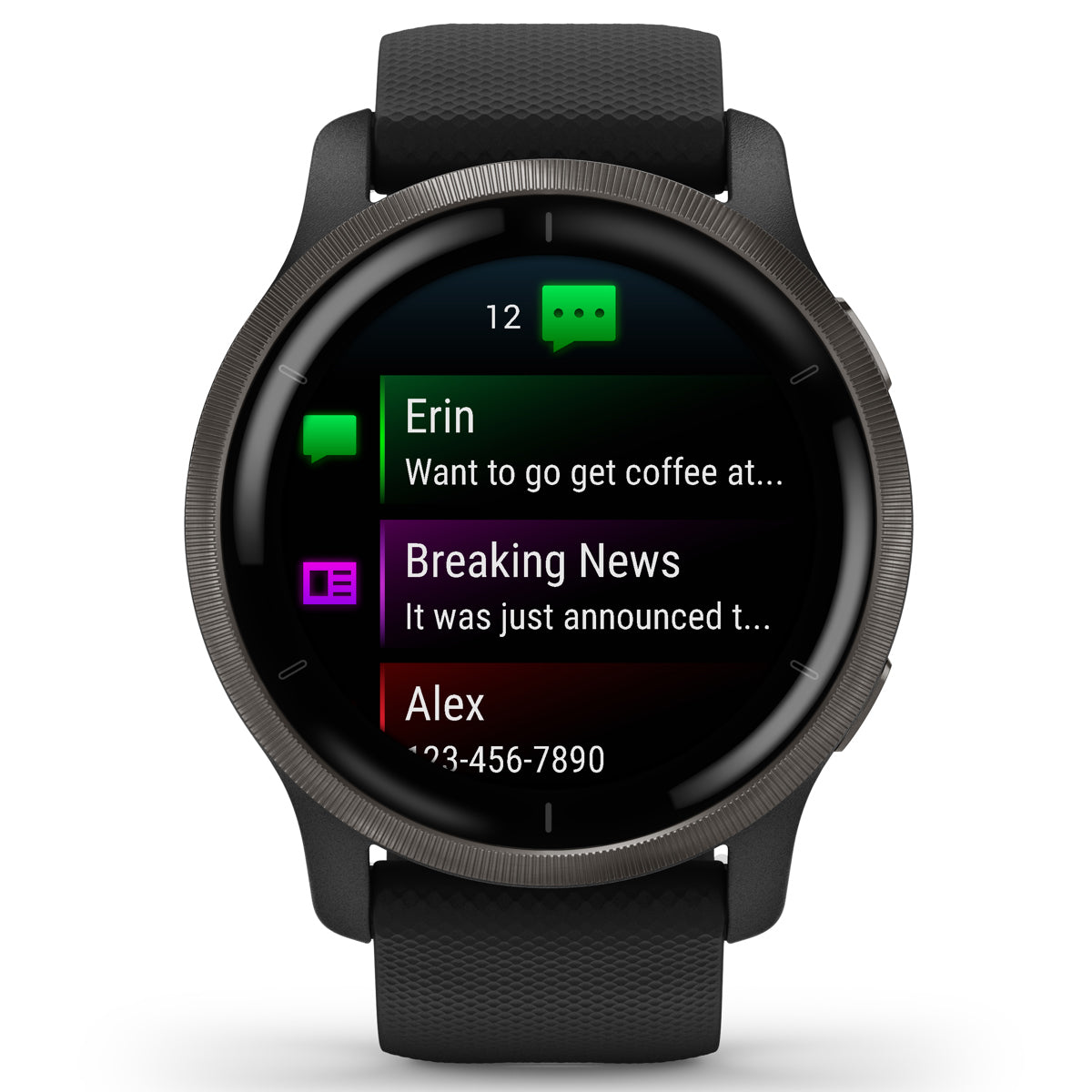 Garmin Venu 2 45mm GPS Smart Watch, Black/Slate