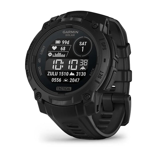 Garmin Instinct 3 Tactical Edition, 45mm, Solar Charged Display, Rugged Outdoor GPS Smartwatch