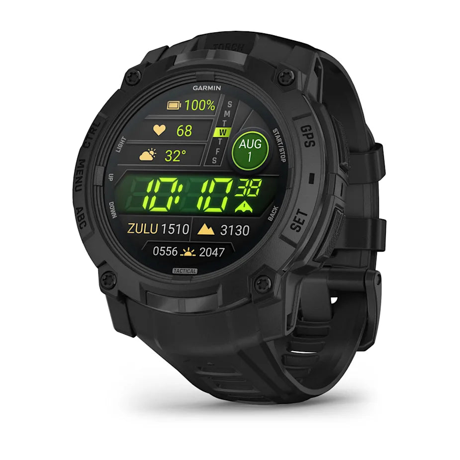 Garmin Instinct 3 Tactical Edition, 50mm, AMOLED Display, Rugged Outdoor GPS Smartwatch