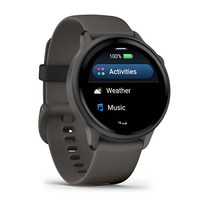 Garmin vívoactive 6, Health and Fitness GPS Smartwatch, AMOLED Display, Up to 11 Days of Battery, Pebble Gray with Slate Band