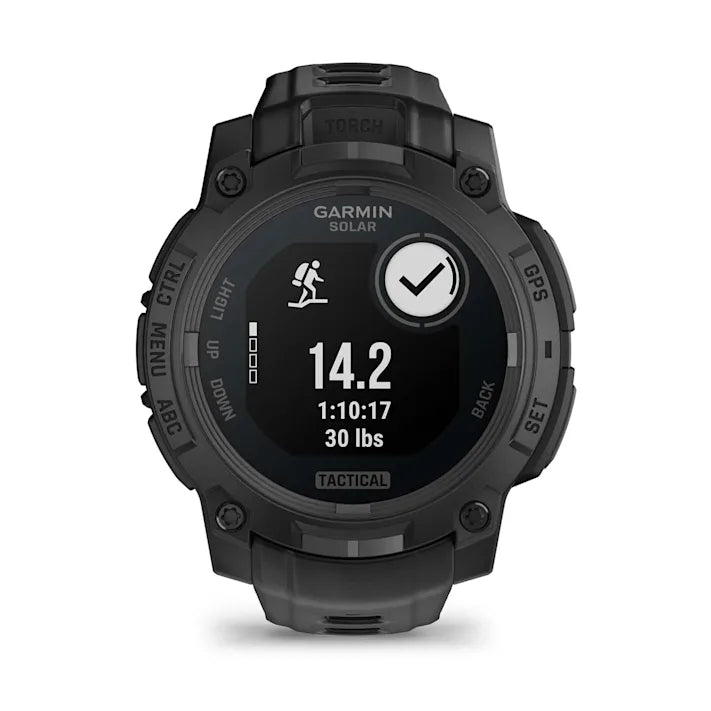 Garmin Instinct 3 Tactical Edition, 45mm, Solar Charged Display, Rugged Outdoor GPS Smartwatch