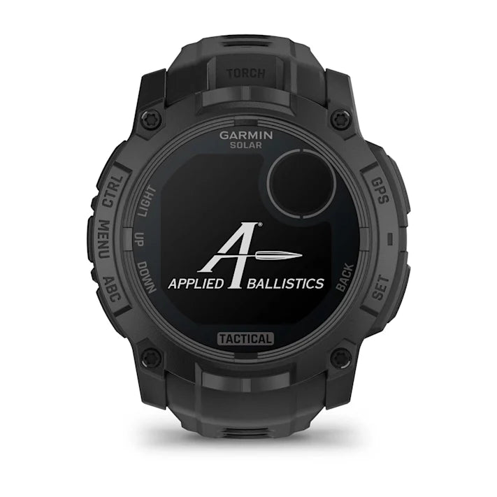 Garmin Instinct 3 Tactical Edition, 50mm, Solar Charged Display, Rugged Outdoor GPS Smartwatch