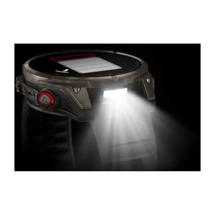 Garmin fēnix 8 Pro, 47mm, AMOLED Display, Premium Connected Multisport GPS Smartwatch, inReach® Technology, Sapphire, Titanium with Graphite/Black Silicone Band