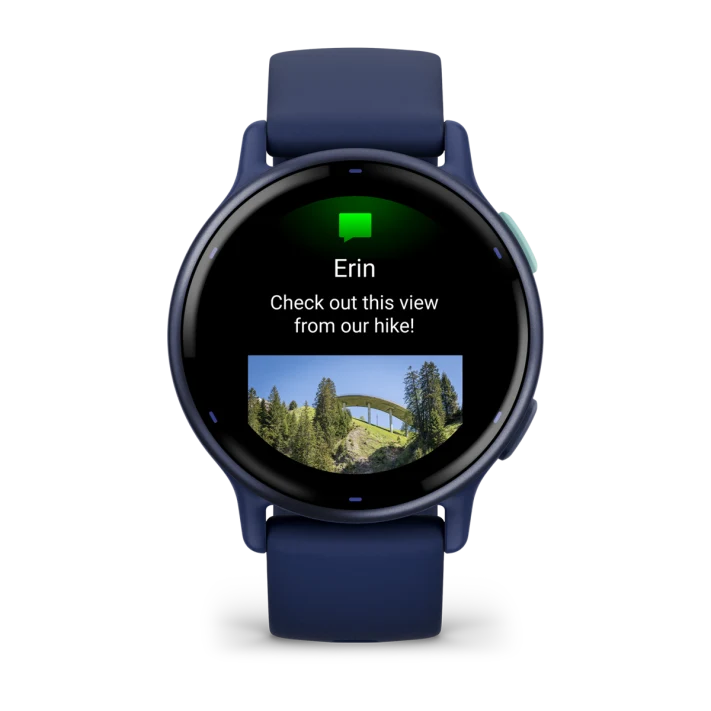 Garmin Vivoactive 5 Fitness Smartwatch, Navy | Official USA Partner Model | Bundle with Deco Essentials 2-Pack Screen Protector and Tech Smart USA Fitness & Wellness Suite